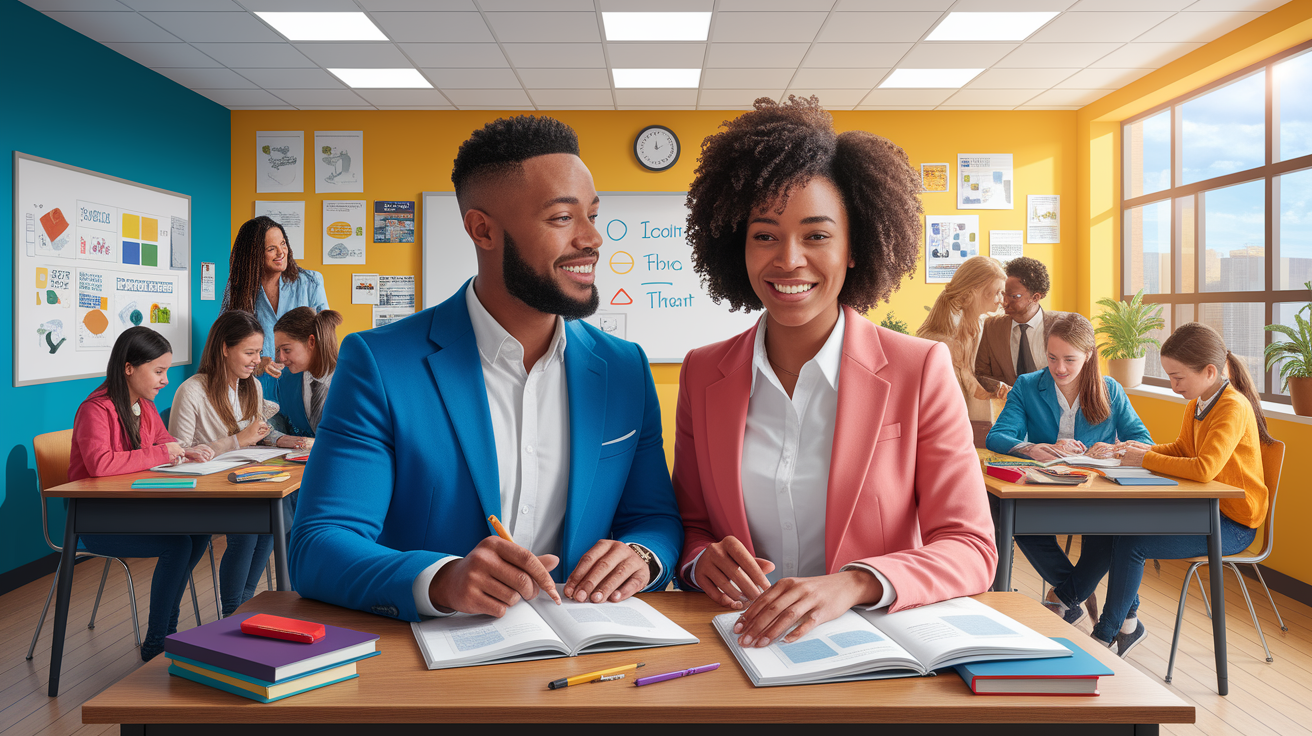 A conceptual illustration representing Introduction - Co-Teaching Models Simplified. Visualize the main ideas: . Creative but clear representation of the concept. Style: photorealistic. high quality, detailed, professional, clean composition, good lighting, sharp focus, well-composed. high quality, professional, detailed, well-composed