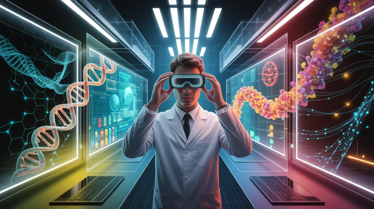 A conceptual illustration representing Seeing Through the Science. Visualize the main ideas: . Creative but clear representation of the concept. Style: photorealistic. high quality, detailed, professional, clean composition, good lighting, sharp focus, well-composed. high quality, professional, detailed, well-composed