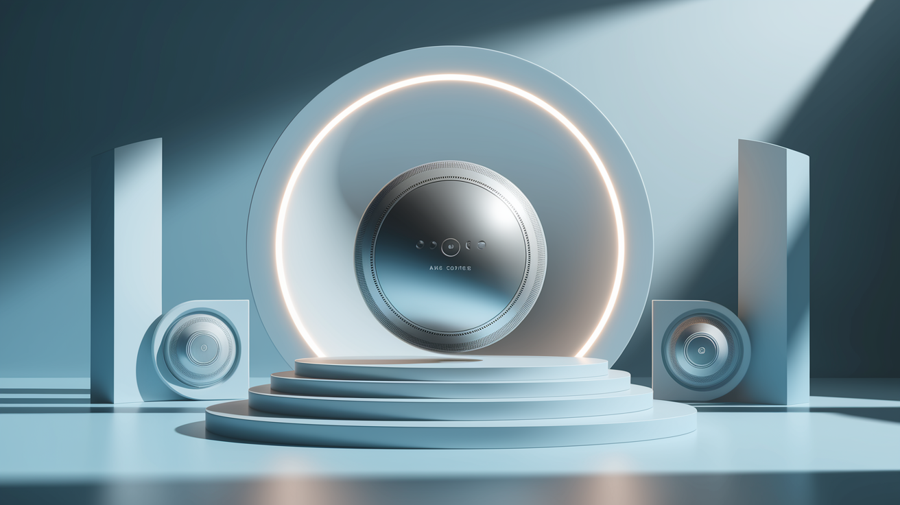 A professional product showcase or technology demonstration for The Core Technology – Active Noise Control (ANC). Highlight . Clean, modern presentation with focus on functionality and design. Style: photorealistic. high quality, detailed, professional, clean composition, good lighting, sharp focus, well-composed. high quality, professional, detailed, well-composed