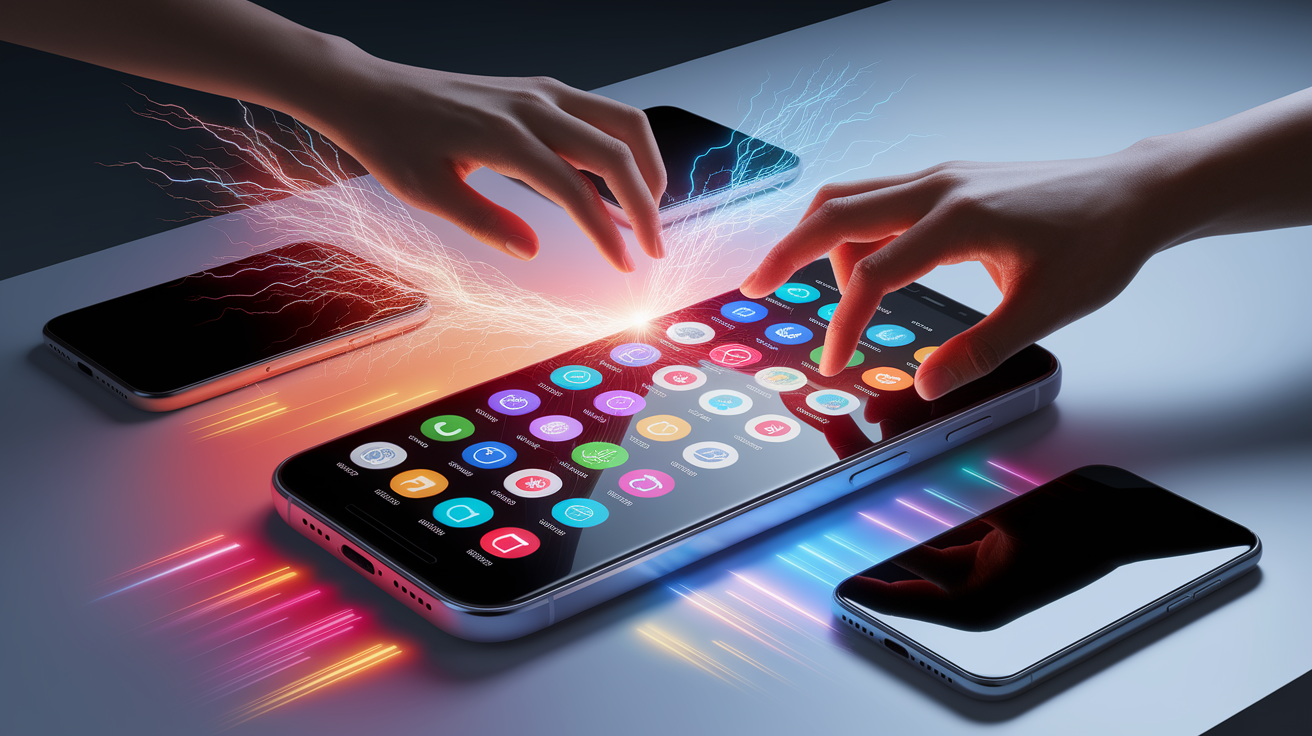 A conceptual illustration representing Why Capacitive Touchscreens Dominate. Visualize the main ideas: . Creative but clear representation of the concept. Style: photorealistic. high quality, detailed, professional, clean composition, good lighting, sharp focus, well-composed. high quality, professional, detailed, well-composed