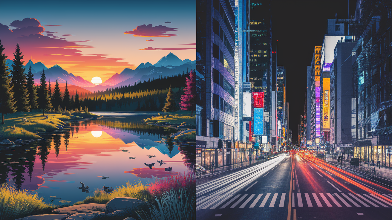 A side-by-side comparison visual for Head-to-Head Comparison. Show contrasting elements: . Use clear visual separation, possibly with split-screen or before/after layout. Style: Visual Theme: Clean, modern aesthetic with high contrast and vibrant energy. Emphasize the intersect. high quality, detailed, professional, clean composition, good lighting, sharp focus, well-composed. high quality, professional, detailed, well-composed