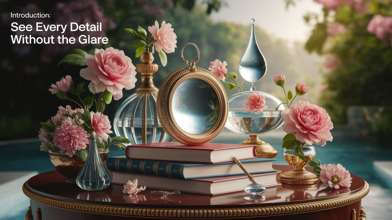 A conceptual illustration representing Introduction: See Every Detail Without the Glare. Visualize the main ideas: . Creative but clear representation of the concept. Style: photorealistic. high quality, detailed, professional, clean composition, good lighting, sharp focus, well-composed. high quality, professional, detailed, well-composed