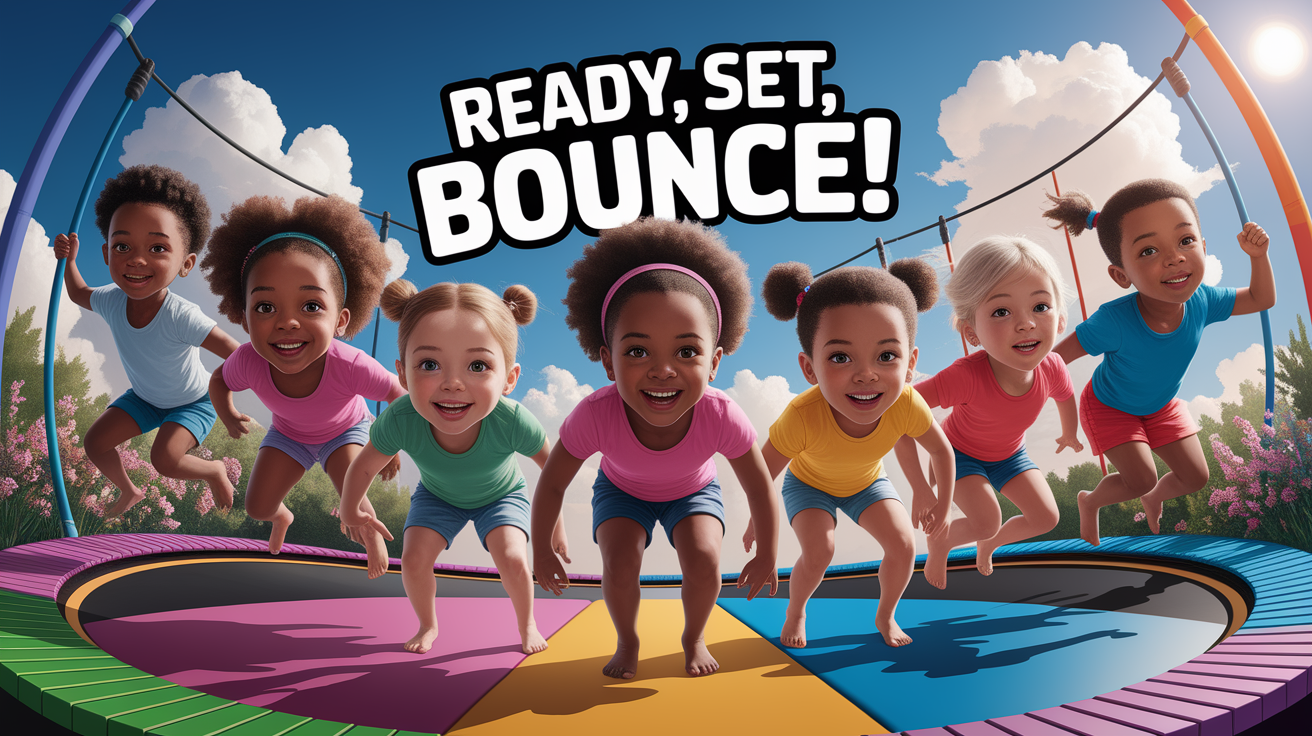 A conceptual illustration representing Ready, Set, Bounce!. Visualize the main ideas: . Creative but clear representation of the concept. Style: photorealistic. high quality, detailed, professional, clean composition, good lighting, sharp focus, well-composed. high quality, professional, detailed, well-composed