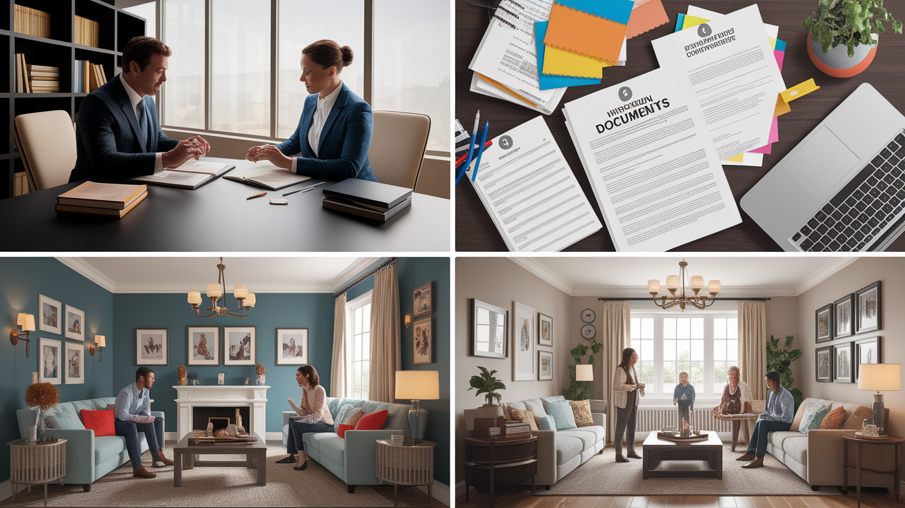 A clear, step-by-step visual illustration showing Preparing for the adoption-legal-process. Focus on . Include visual elements like arrows, numbered steps, or sequential flow. Professional and instructional style. Style: photorealistic. high quality, detailed, professional, clean composition, good lighting, sharp focus, well-composed. high quality, professional, detailed, well-composed