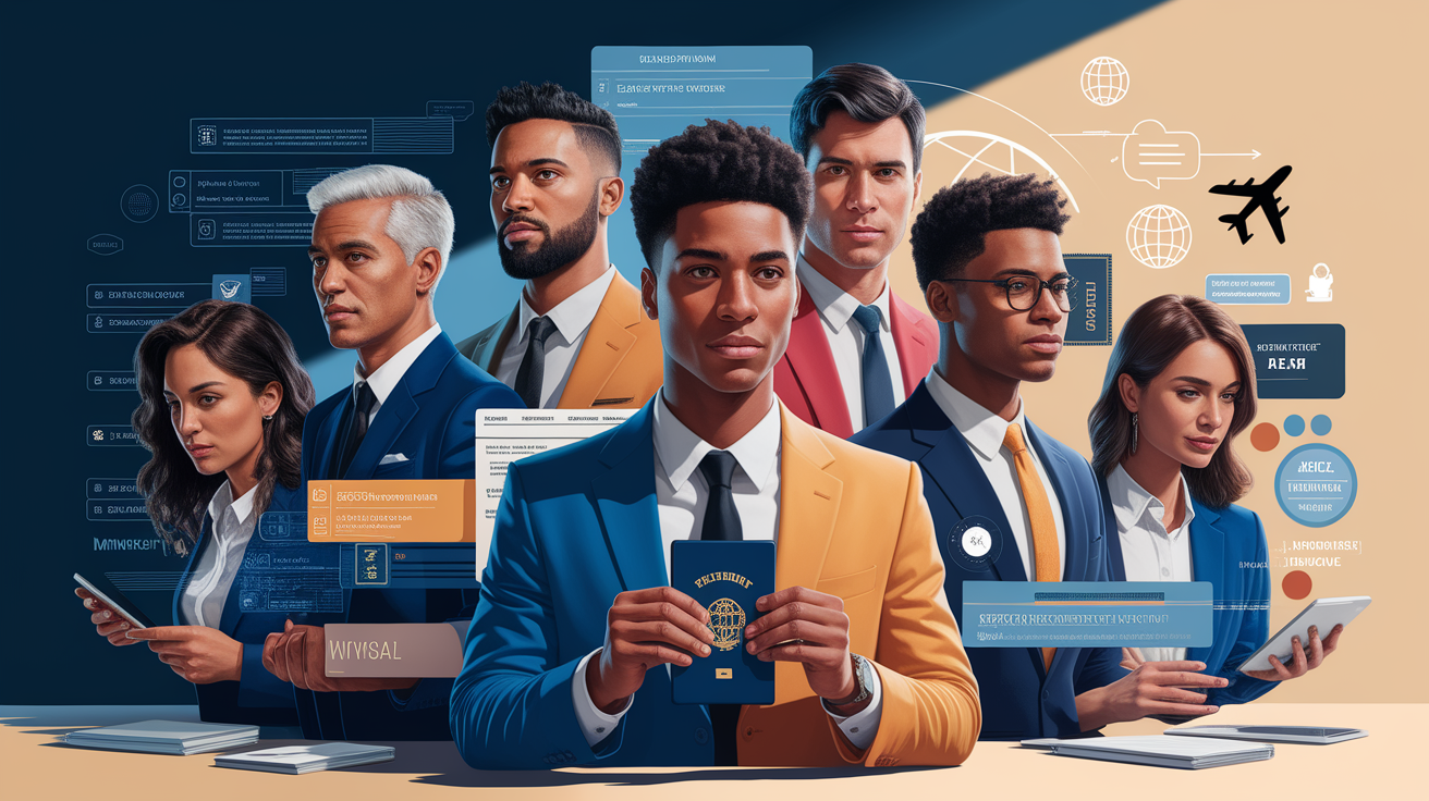 A conceptual illustration representing Understanding immigration-visas-overview Eligibility Criteria. Visualize the main ideas: . Creative but clear representation of the concept. Style: photorealistic. high quality, detailed, professional, clean composition, good lighting, sharp focus, well-composed. high quality, professional, detailed, well-composed