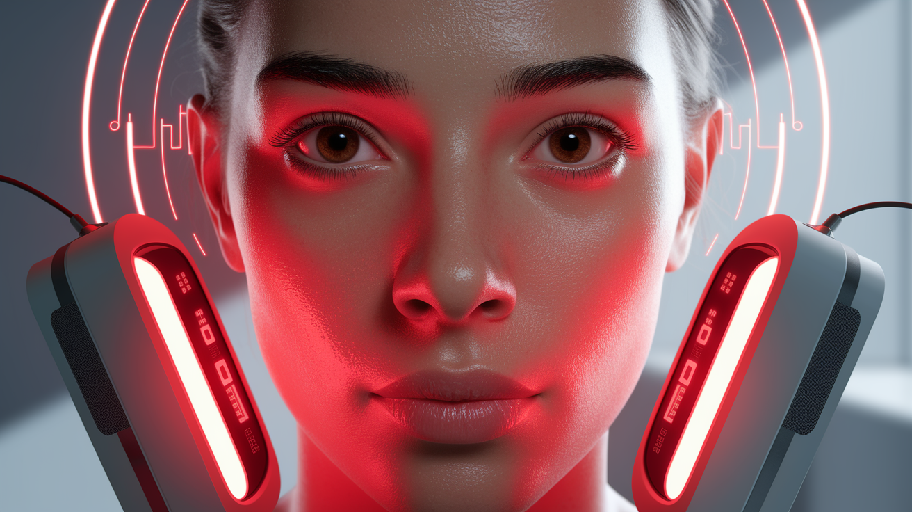 A conceptual illustration representing Introduction – Your Face's Red Light Instant Explained. Visualize the main ideas: . Creative but clear representatio