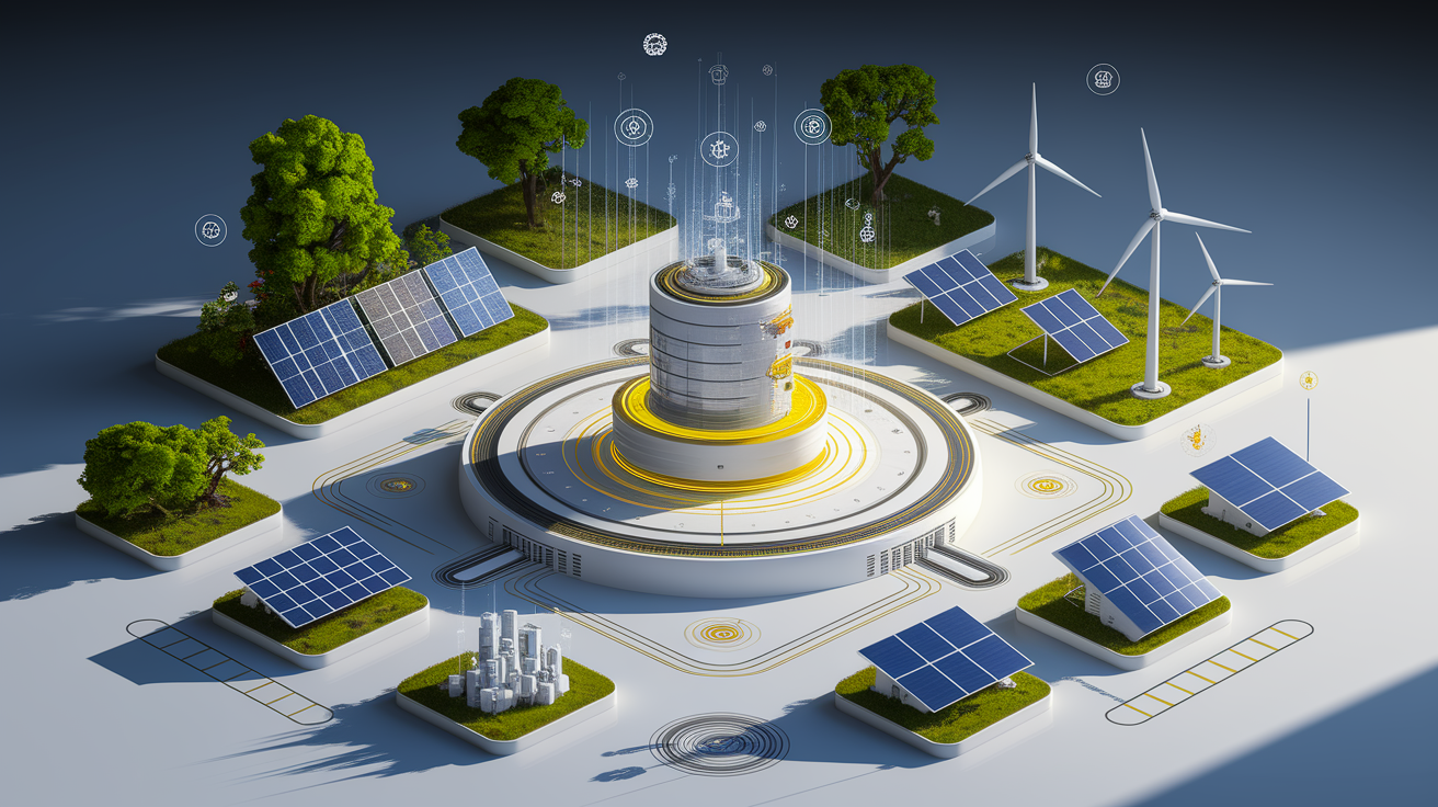 A conceptual illustration representing Selecting the Optimal Backup Power Source. Visualize the main ideas: . Creative but clear representation of the concept. Style: Visual Theme: Clean, modern aesthetic with high contrast and vibrant energy. Emphasize the intersect. high quality, detailed, professional, clean composition, good lighting, sharp focus, well-composed. high quality, professional, detailed, well-composed