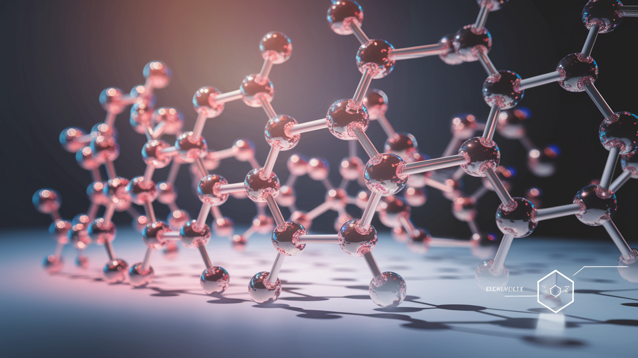 A conceptual illustration representing Molecular Chains That Resist Breakdown. Visualize the main ideas: . Creative but clear representation of the concept. Style: photorealistic. high quality, detailed, professional, clean composition, good lighting, sharp focus, well-composed. high quality, professional, detailed, well-composed