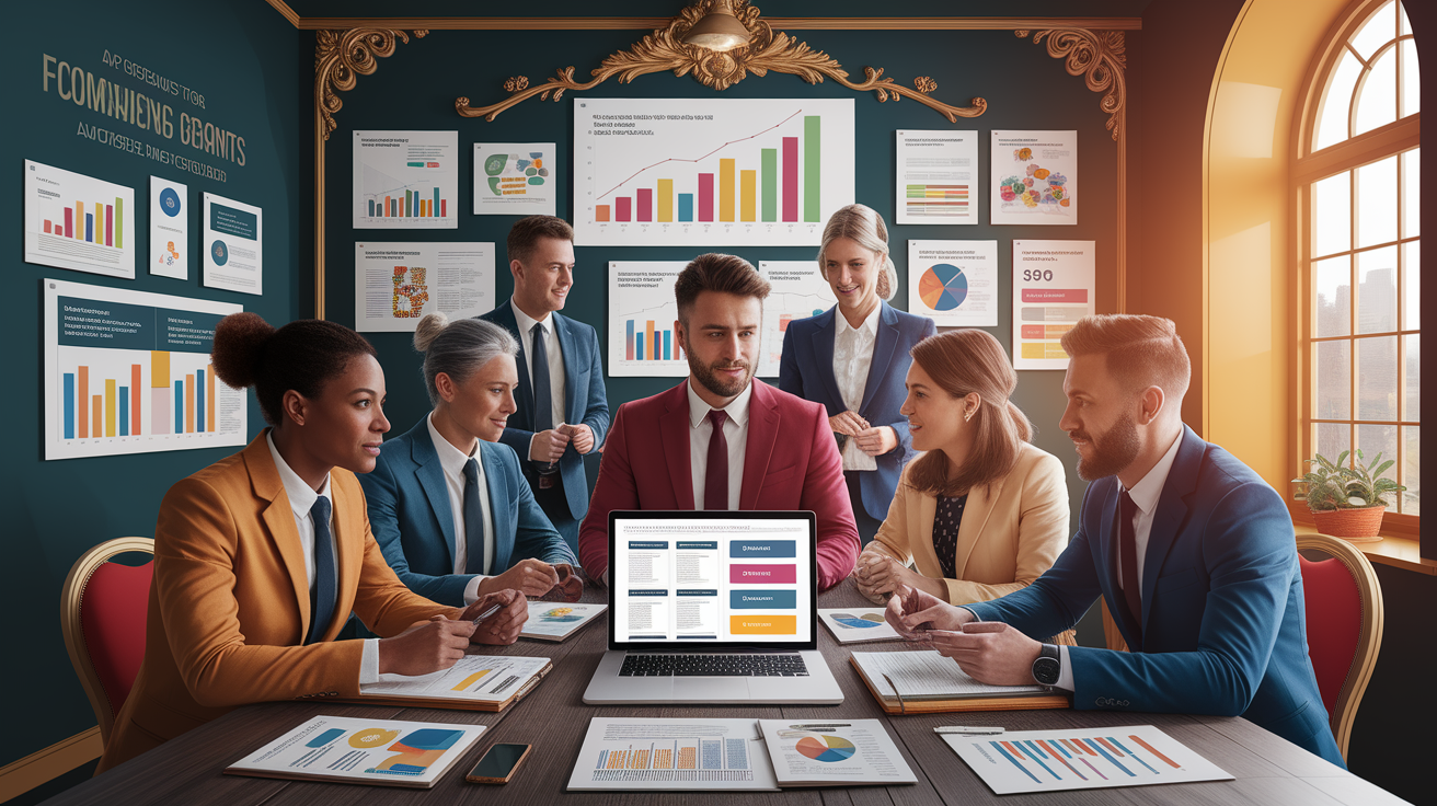 A conceptual illustration representing Qualifying for Local Grants and Loans. Visualize the main ideas: . Creative but clear representation of the concept. Style: photorealistic. high quality, detailed, professional, clean composition, good lighting, sharp focus, well-composed. high quality, professional, detailed, well-composed