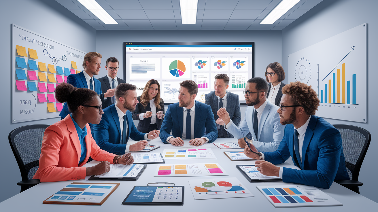 A conceptual illustration representing Identifying the Right Agency. Visualize the main ideas: . Creative but clear representation of the concept. Style: photorealistic. high quality, detailed, professional, clean composition, good lighting, sharp focus, well-composed. high quality, professional, detailed, well-composed