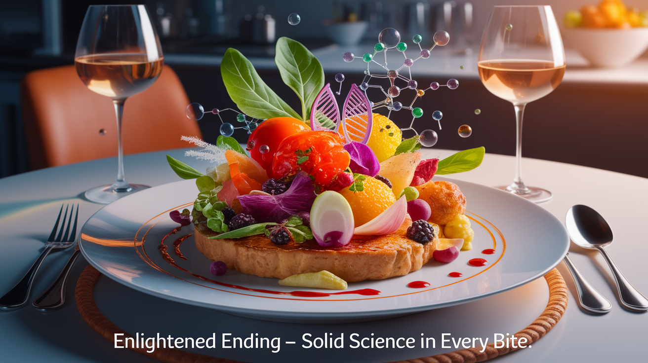 photorealistic illustration of Enlightened Ending – Solid Science in Every Bite