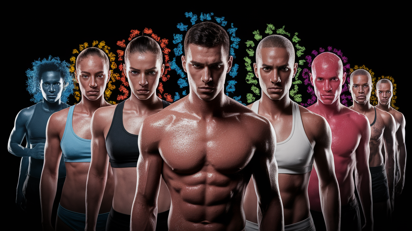 A conceptual illustration representing Why Some Sweat Stinks More. Visualize the main ideas: sweat, smells, several, factors, influence. Creative but clear representation of the concept. Style: photorealistic. high quality, detailed, professional, clean composition, good lighting, sharp focus, well-composed.