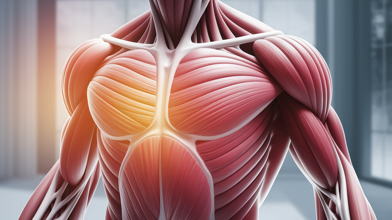 A conceptual illustration representing Quick Answer: What Causes Muscle Cramps?. Visualize the main ideas: Muscle, cramps, happen, muscle, fibers. Creative but clear representation of the concept. Style: photorealistic. high quality, detailed, professional, clean composition, good lighting, sharp focus, well-composed.
