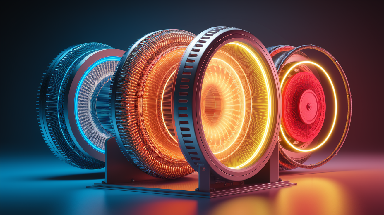 A conceptual illustration representing Core Components Driving Heat Removal. Visualize the main ideas: . Creative but clear representation of the concept. Style: photorealistic. high quality, detailed, professional, clean composition, good lighting, sharp focus, well-composed. high quality, professional, detailed, well-composed