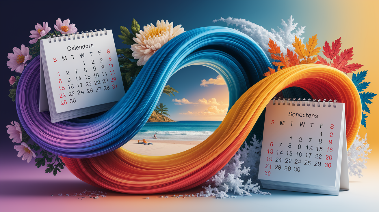 A conceptual illustration representing Season Structure & Enrollment. Visualize the main ideas: . Creative but clear representation of the concept. Style: photorealistic. high quality, detailed, professional, clean composition, good lighting, sharp focus, well-composed. high quality, professional, detailed, well-composed