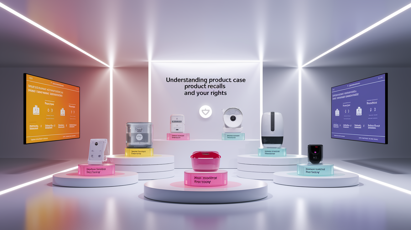 A professional product showcase or technology demonstration for Understanding Product Recalls and Your Rights. Highlight . Clean, modern presentation with focus on functionality and design. Style: photorealistic. high quality, detailed, professional, clean composition, good lighting, sharp focus, well-composed. high quality, professional, detailed, well-composed