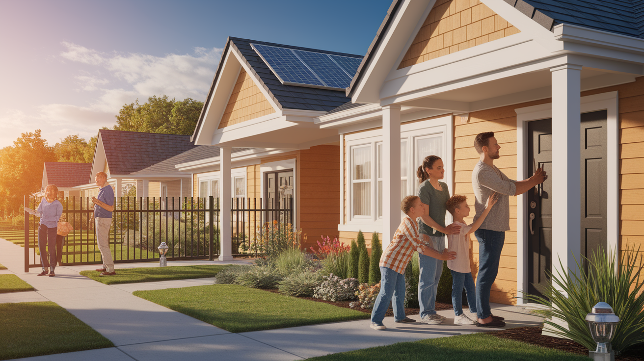 A realistic scene or environment setting for Shield Your Home and Property. Include  in a natural, contextual setting. Show real-world application or usage. Style: photorealistic. high quality, detailed, professional, clean composition, good lighting, sharp focus, well-composed. high quality, professional, detailed, well-composed