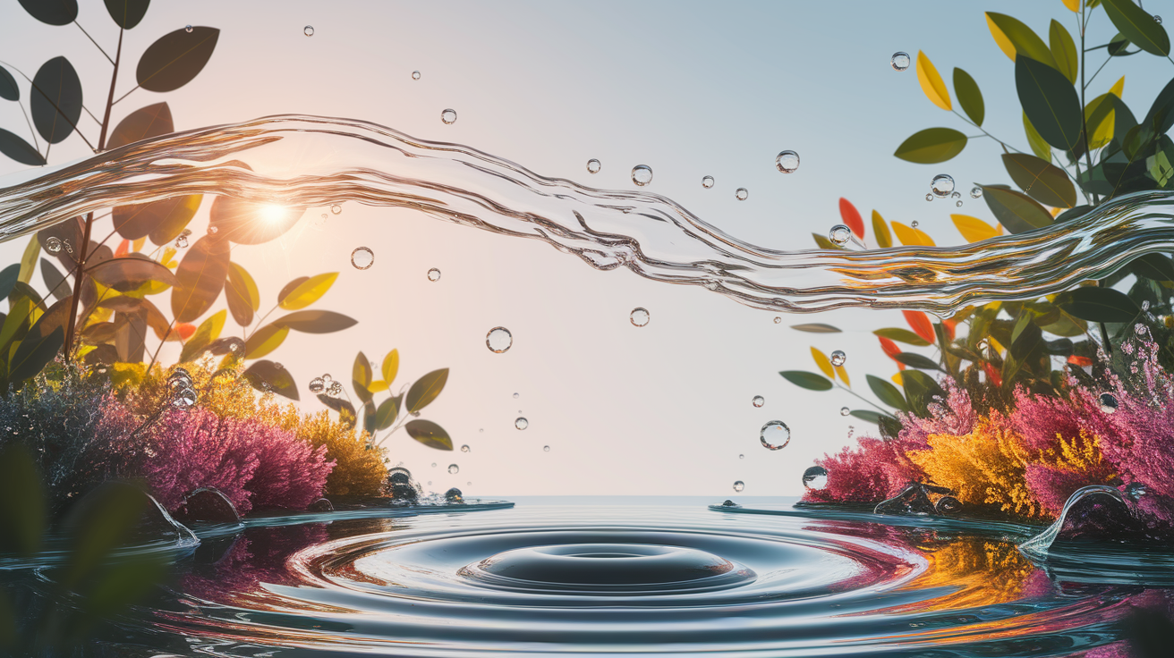 A conceptual illustration representing The Invisible Water Film. Visualize the main ideas: . Creative but clear representation of the concept. Style: photorealistic. high quality, detailed, professional, clean composition, good lighting, sharp focus, well-composed. high quality, professional, detailed, well-composed