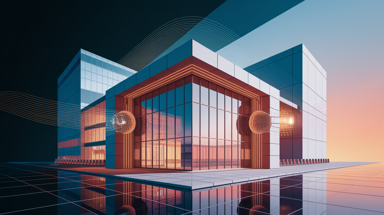 A conceptual illustration representing Decoupling Structures to Halt Vibrations. Visualize the main ideas: . Creative but clear representation of the concept. Style: photorealistic. high quality, detailed, professional, clean composition, good lighting, sharp focus, well-composed. high quality, professional, detailed, well-composed