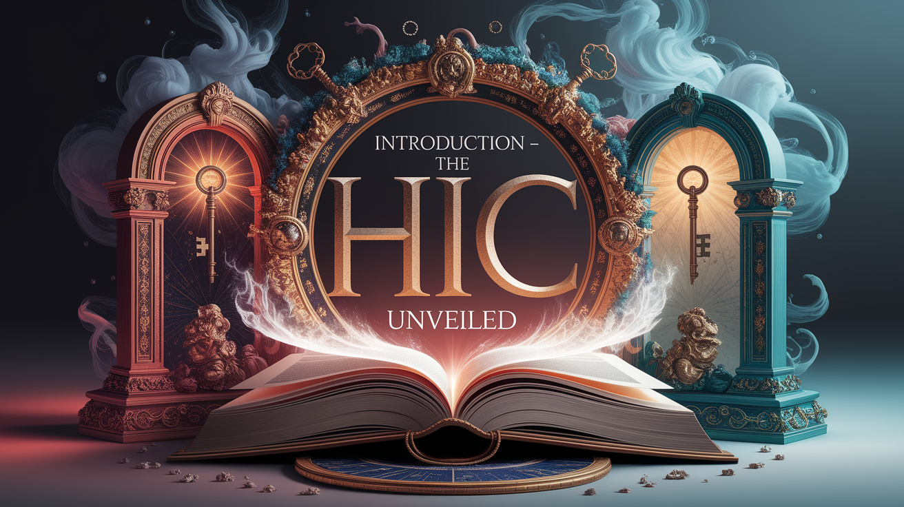A conceptual illustration representing Introduction – The Hic Unveiled. Visualize the main ideas: . Creative but clear representation of the concept. Style: photorealistic. high quality, detailed, professional, clean composition, good lighting, sharp focus, well-composed. high quality, professional, detailed, well-composed