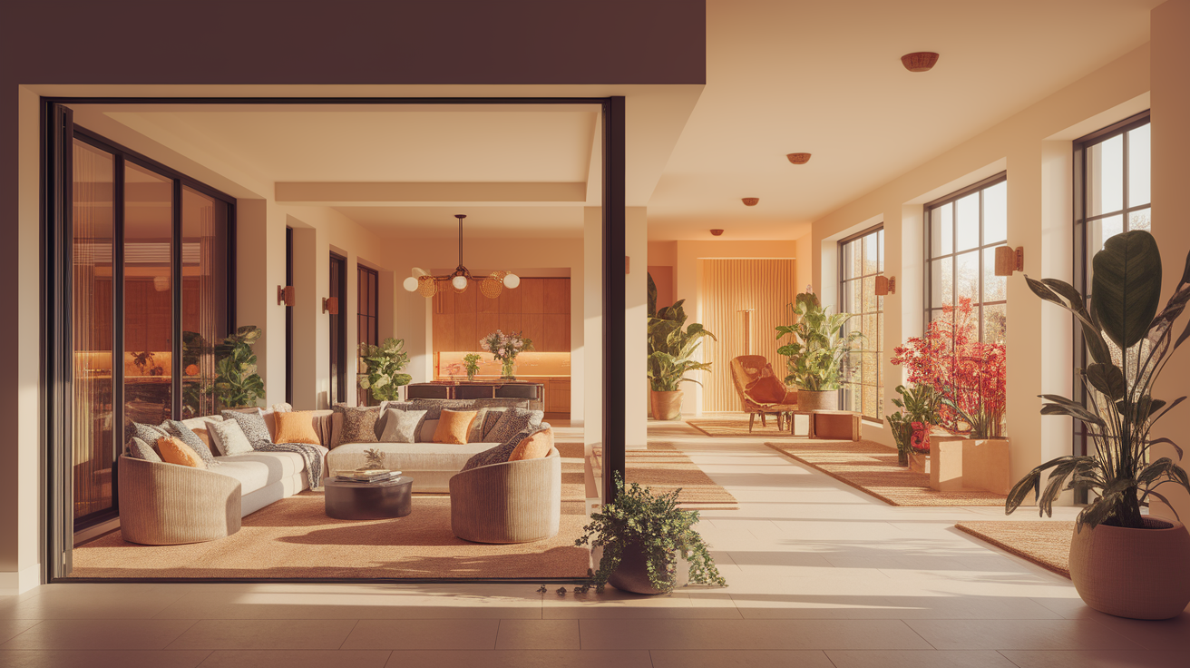 A conceptual illustration representing Comfortable Living Spaces and Accessibility. Visualize the main ideas: . Creative but clear representation of the concept. Style: photorealistic. high quality, detailed, professional, clean composition, good lighting, sharp focus, well-composed. high quality, professional, detailed, well-composed