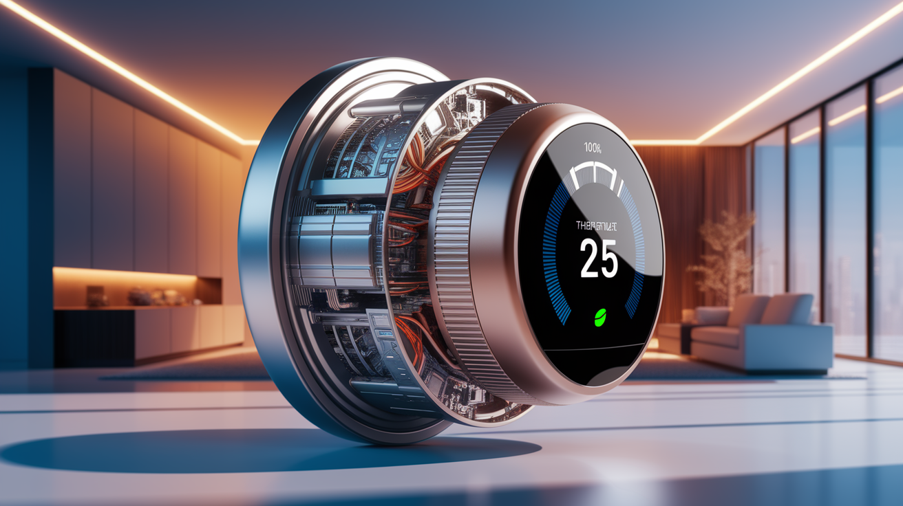 A conceptual illustration representing Your Thermostat, Uncovered. Visualize the main ideas: . Creative but clear representation of the concept. Style: photorealistic. high quality, detailed, professional, clean composition, good lighting, sharp focus, well-composed. high quality, professional, detailed, well-composed