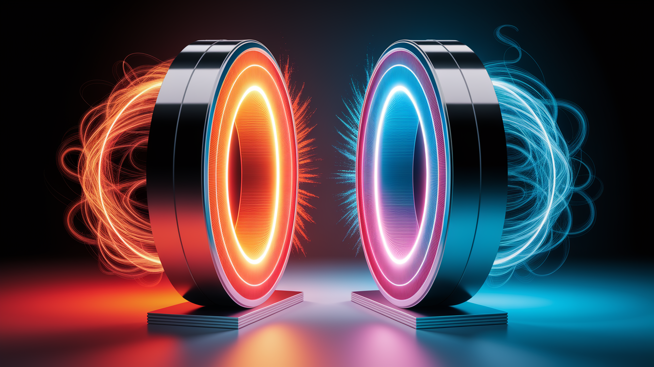 A conceptual illustration representing The Peltier Effect Explained. Visualize the main ideas: . Creative but clear representation of the concept. Style: photorealistic. high quality, detailed, professional, clean composition, good lighting, sharp focus, well-composed. high quality, professional, detailed, well-composed