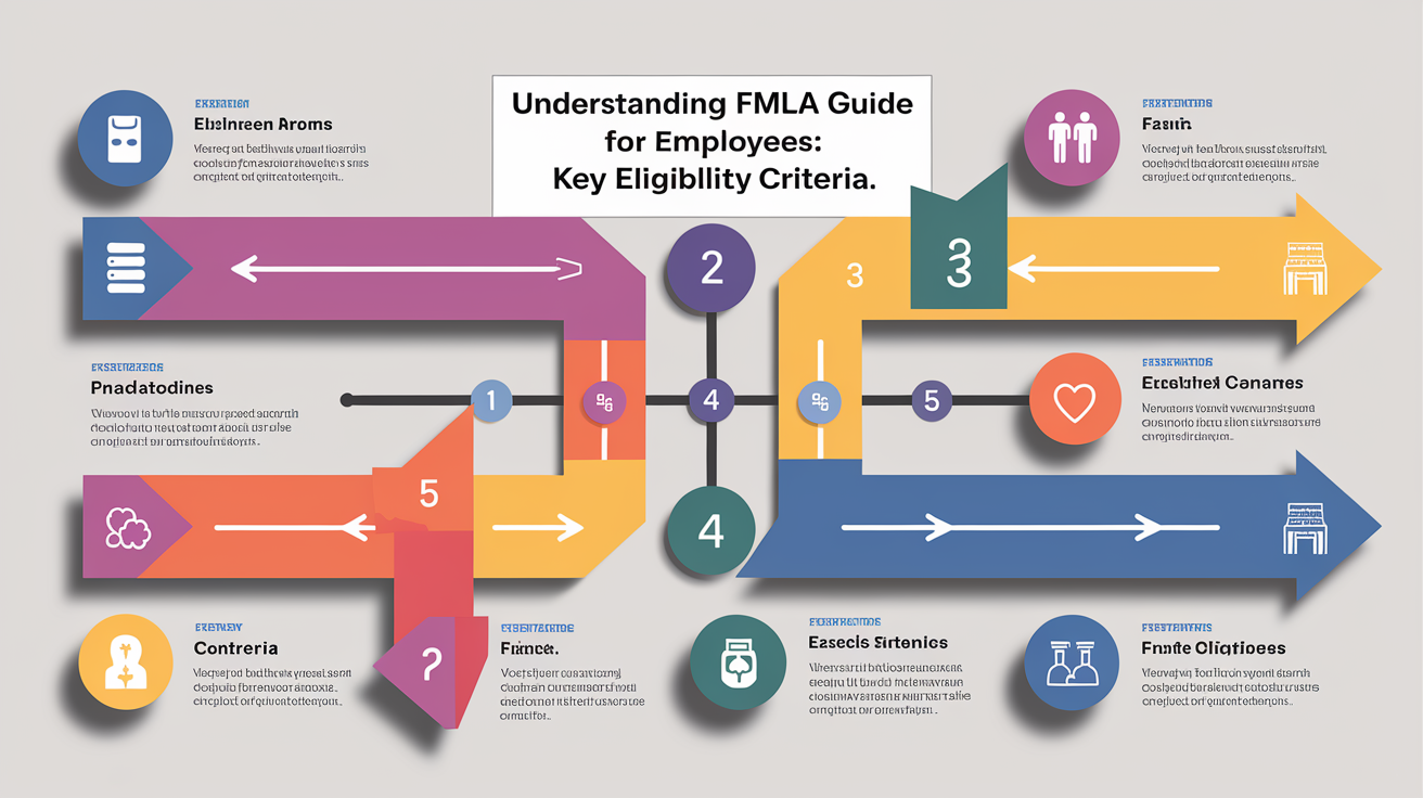 A clear, step-by-step visual illustration showing Understanding fmla-guide-employees: Key Eligibility Criteria. Focus on . Include visual elements like arrows, numbered steps, or sequential flow. Professional and instructional style. Style: photorealistic. high quality, detailed, professional, clean composition, good lighting, sharp focus, well-composed. high quality, professional, detailed, well-composed