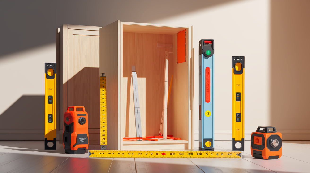 A conceptual illustration representing Best Practices for Installation and Accurate Measurements. Visualize the main ideas: . Creative but clear representation of the concept. Style: photorealistic. high quality, detailed, professional, clean composition, good lighting, sharp focus, well-composed. high quality, professional, detailed, well-composed