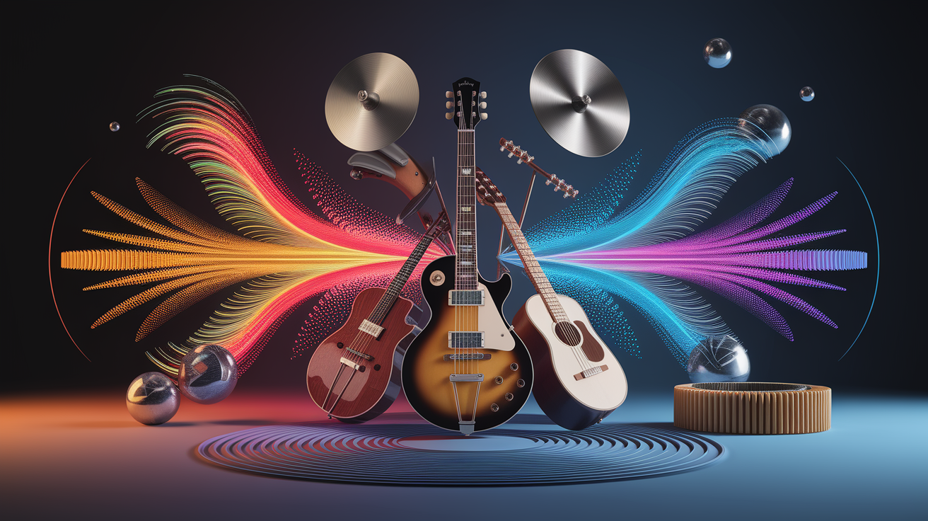 A conceptual illustration representing Sound Fundamentals: Key Acoustic Principles. Visualize the main ideas: . Creative but clear representation of the concept. Style: photorealistic. high quality, detailed, professional, clean composition, good lighting, sharp focus, well-composed. high quality, professional, detailed, well-composed