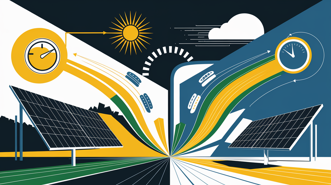 A conceptual illustration representing How PV-Thermal Hybrid Systems Work. Visualize the main ideas: . Creative but clear representation of the concept. Style: Visual Theme: Clean, modern aesthetic with high contrast and vibrant energy. Emphasize the intersect. high quality, detailed, professional, clean composition, good lighting, sharp focus, well-composed. high quality, professional, detailed, well-composed