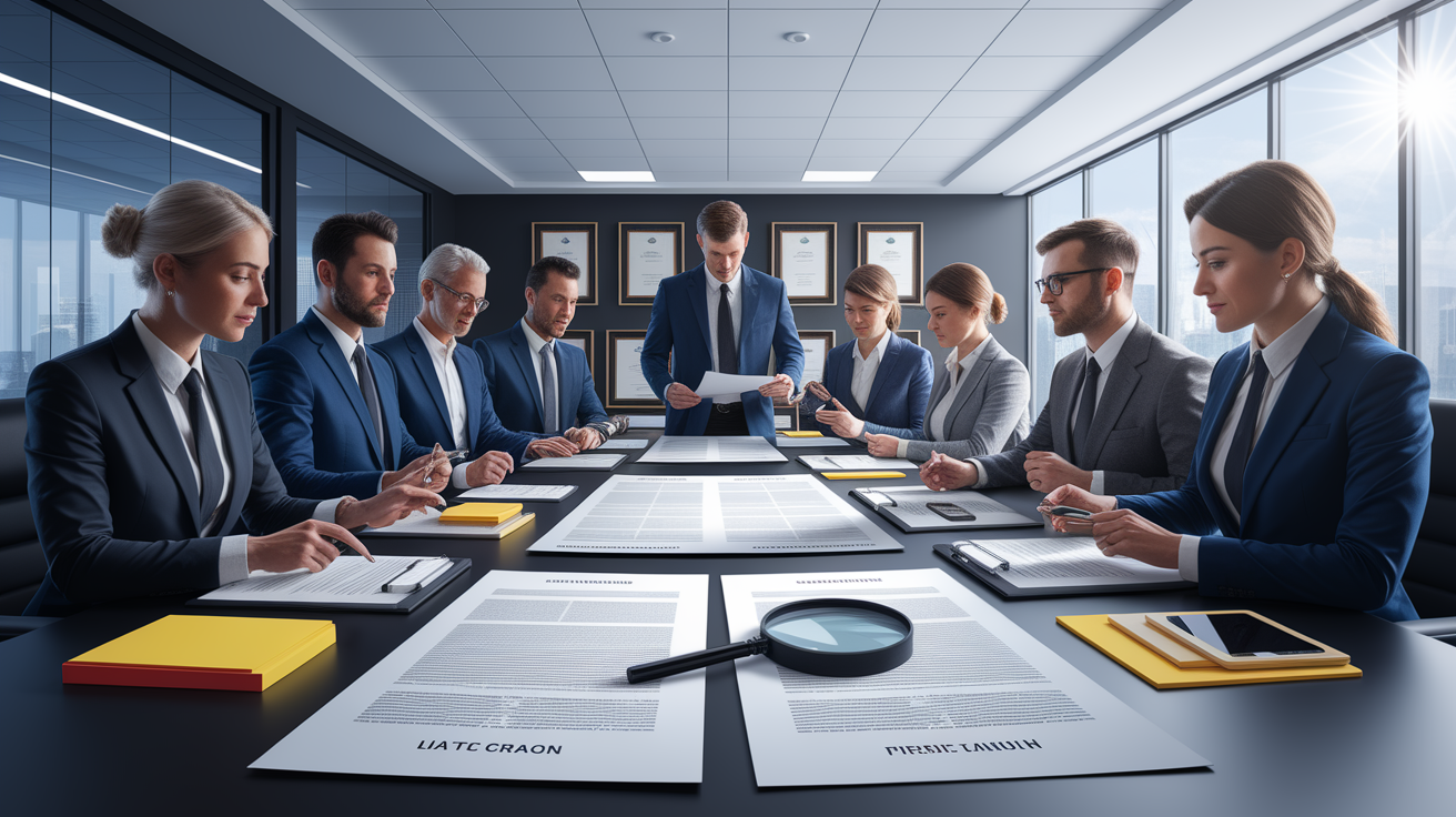 A conceptual illustration representing Identifying Arbitration Clauses Before Signing. Visualize the main ideas: . Creative but clear representation of the concept. Style: photorealistic. high quality, detailed, professional, clean composition, good lighting, sharp focus, well-composed. high quality, professional, detailed, well-composed