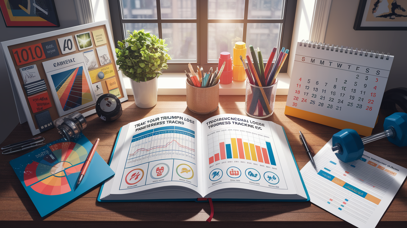 A conceptual illustration representing Introduction â€“ Track Your Triumphs: Why Training Logs and Progress Tracking Matter. Visualize the main ideas: . Creative but clear representation of the concept. Style: photorealistic. high quality, detailed, professional, clean composition, good lighting, sharp focus, well-composed. high quality, professional, detailed, well-composed