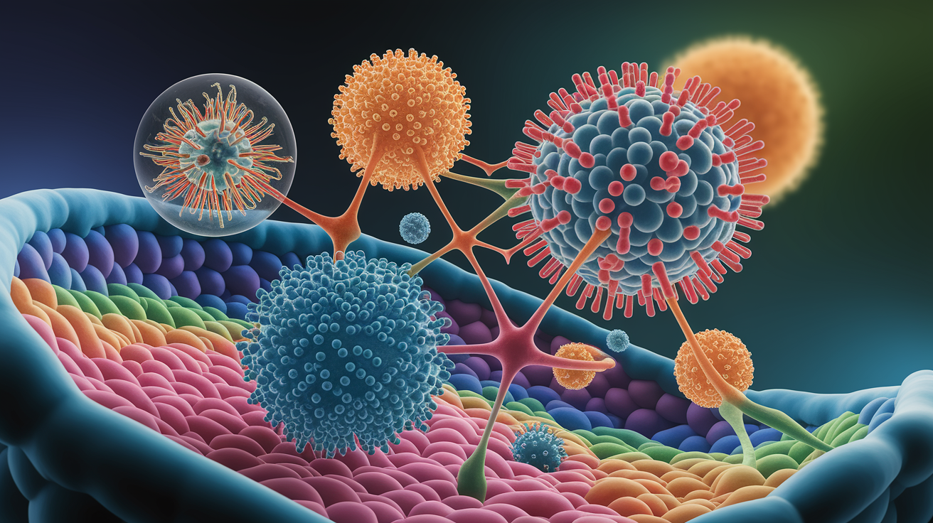 A conceptual illustration representing The Molecular Machinery: MPS, mTORC1, and Ribosomal Biogenesis. Visualize the main ideas: . Creative but clear representation of the concept. Style: photorealistic. high quality, detailed, professional, clean composition, good lighting, sharp focus, well-composed. high quality, professional, detailed, well-composed