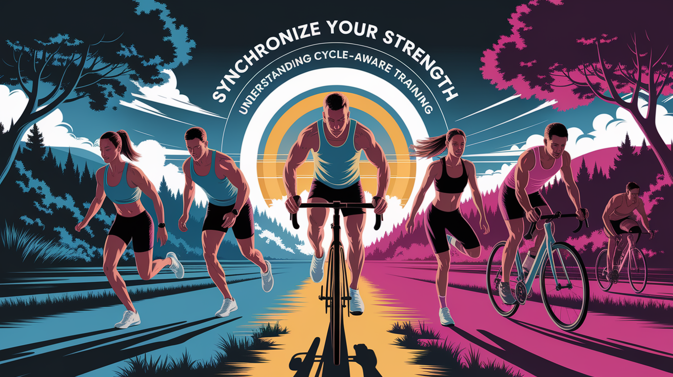 A conceptual illustration representing Synchronize Your Strength: Understanding Cycle-Aware Training. Visualize the main ideas: . Creative but clear representation of the concept. Style: photorealistic. high quality, detailed, professional, clean composition, good lighting, sharp focus, well-composed. high quality, professional, detailed, well-composed