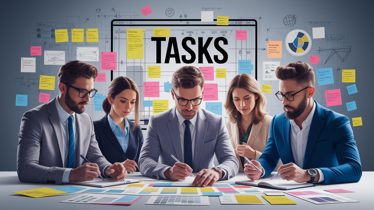 A conceptual illustration representing Core Characteristics of Effective Tasks. Visualize the main ideas: . Creative but clear representation of the concept. Style: photorealistic. high quality, detailed, professional, clean composition, good lighting, sharp focus, well-composed. high quality, professional, detailed, well-composed