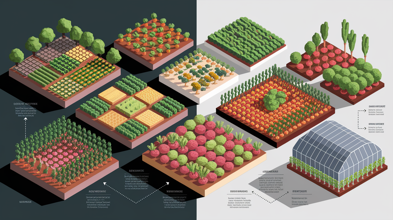 A conceptual illustration representing Selecting Appropriate Crops and Layouts. Visualize the main ideas: . Creative but clear representation of the concept. Style: Visual Theme: Clean, modern aesthetic with high contrast and vibrant energy. Emphasize the intersect. high quality, detailed, professional, clean composition, good lighting, sharp focus, well-composed. high quality, professional, detailed, well-composed
