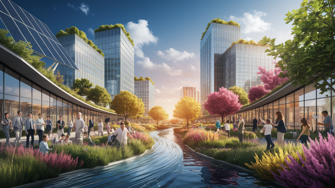A conceptual illustration representing Private and Community Resources. Visualize the main ideas: . Creative but clear representation of the concept. Style: photorealistic. high quality, detailed, professional, clean composition, good lighting, sharp focus, well-composed. high quality, professional, detailed, well-composed