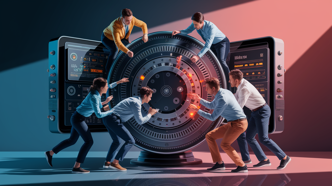 A conceptual illustration representing Troubleshooting Common Hurdles. Visualize the main ideas: . Creative but clear representation of the concept. Style: photorealistic. high quality, detailed, professional, clean composition, good lighting, sharp focus, well-composed. high quality, professional, detailed, well-composed