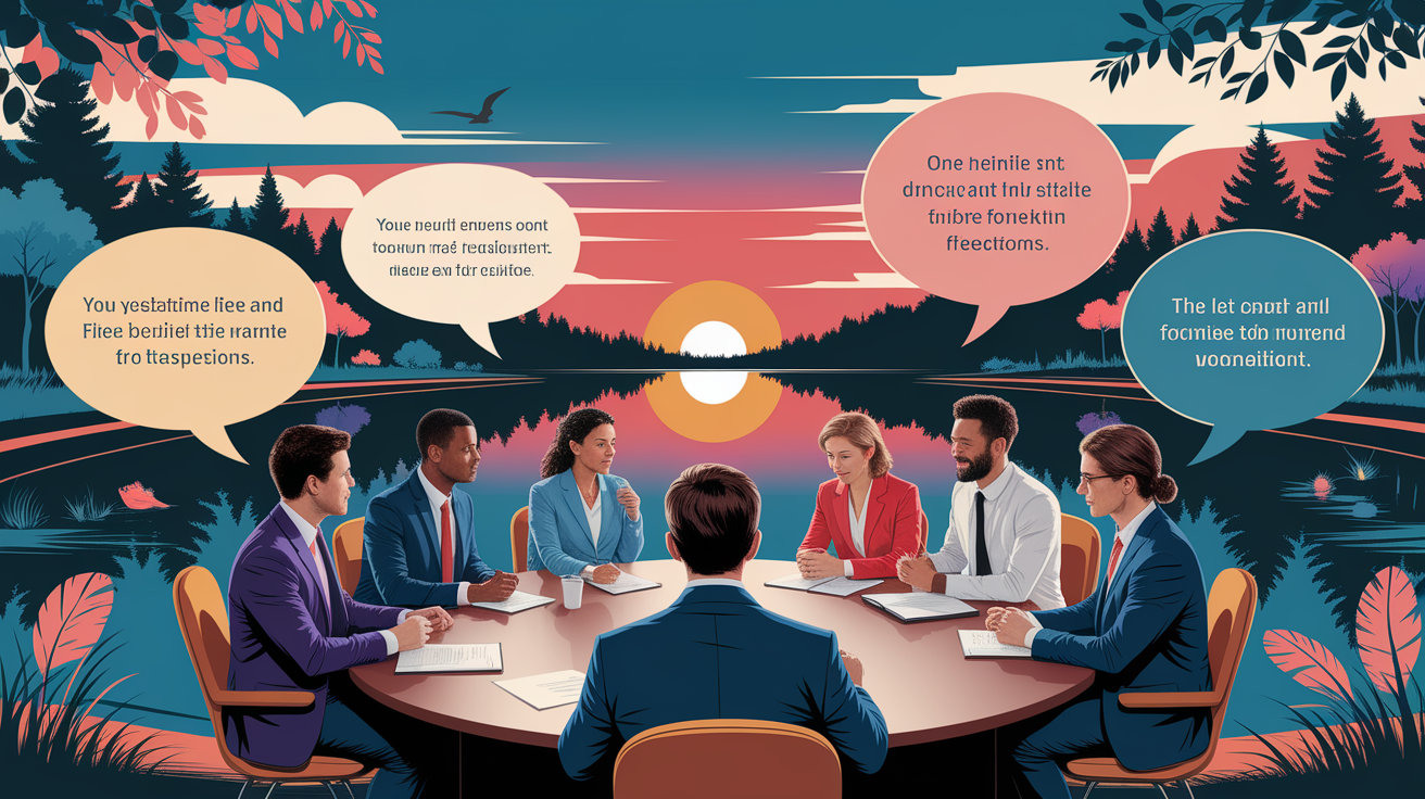 A conceptual illustration representing Feedback and Reflection. Visualize the main ideas: . Creative but clear representation of the concept. Style: photorealistic. high quality, detailed, professional, clean composition, good lighting, sharp focus, well-composed. high quality, professional, detailed, well-composed