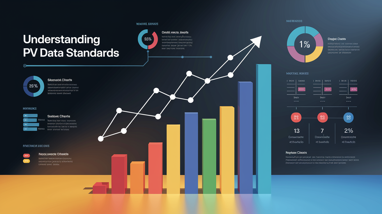 A clean, professional data visualization or infographic related to Understanding PV Data Standards. Include elements like charts, graphs, or statistical representations. Focus on . Style: Visual Theme: Clean, modern aesthetic with high contrast and vibrant energy. Emphasize the intersect. high quality, detailed, professional, clean composition, good lighting, sharp focus, well-composed. high quality, professional, detailed, well-composed