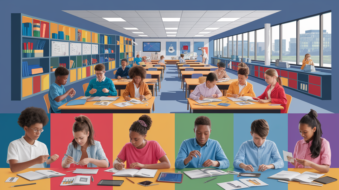 A conceptual illustration representing First Look: Defining Competency-Based Learning Models. Visualize the main ideas: . Creative but clear representation of the concept. Style: photorealistic. high quality, detailed, professional, clean composition, good lighting, sharp focus, well-composed. high quality, professional, detailed, well-composed