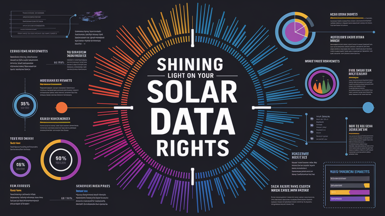 A clean, professional data visualization or infographic related to Shining Light on Your Solar Data Rights. Include elements like charts, graphs, or statistical representations. Focus on . Style: Visual Theme: Clean, modern aesthetic with high contrast and vibrant energy. Emphasize the intersect. high quality, detailed, professional, clean composition, good lighting, sharp focus, well-composed. high quality, professional, detailed, well-composed