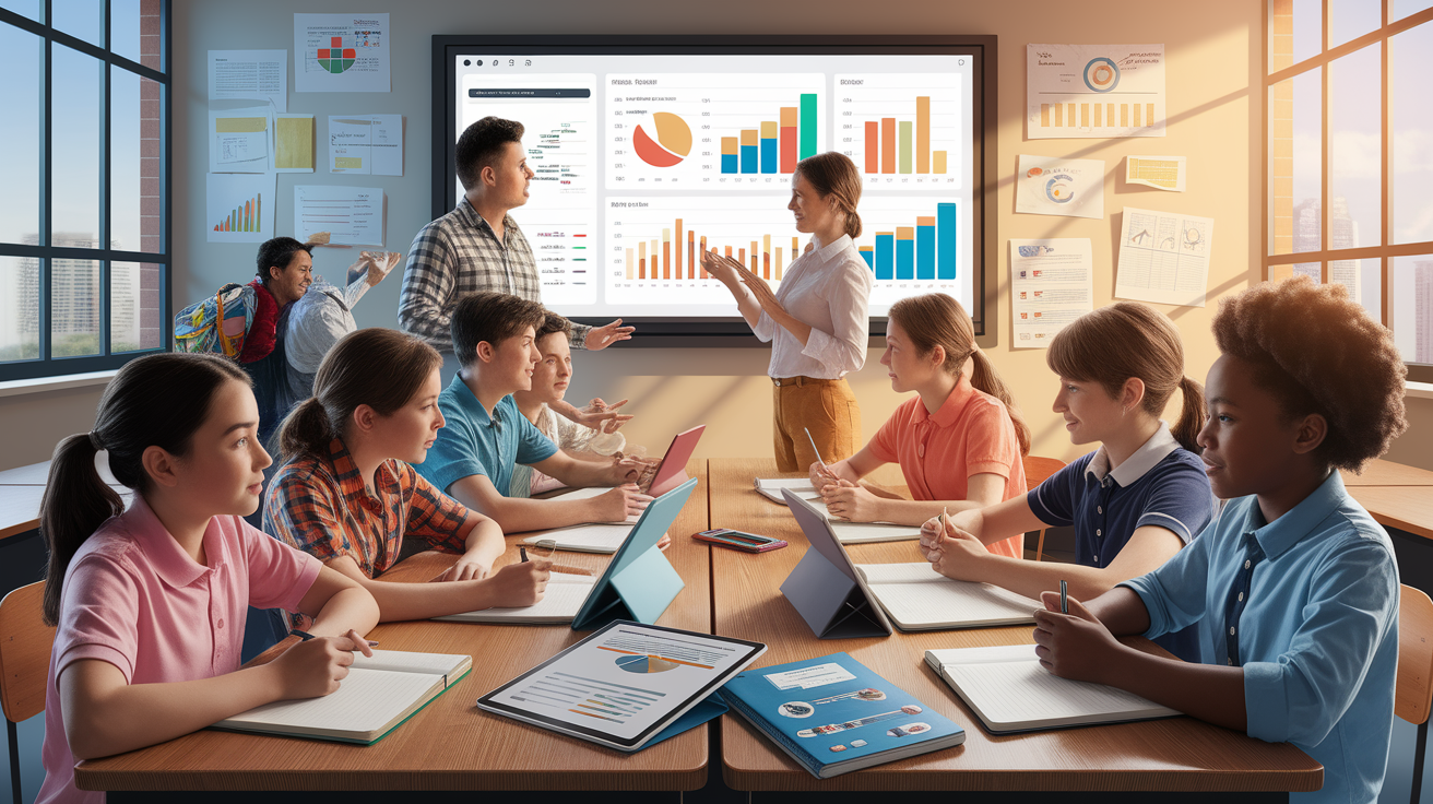 A conceptual illustration representing Assessment and Progress Monitoring. Visualize the main ideas: . Creative but clear representation of the concept. Style: photorealistic. high quality, detailed, professional, clean composition, good lighting, sharp focus, well-composed. high quality, professional, detailed, well-composed
