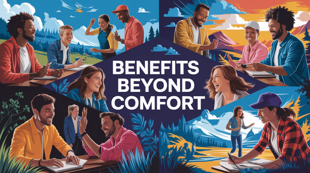 A conceptual illustration representing Benefits Beyond Comfort. Visualize the main ideas: . Creative but clear representation of the concept. Style: photorealistic. high quality, detailed, professional, clean composition, good lighting, sharp focus, well-composed. high quality, professional, detailed, well-composed