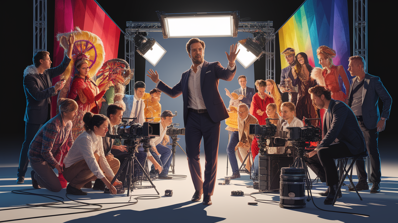 A conceptual illustration representing Directing the Action. Visualize the main ideas: . Creative but clear representation of the concept. Style: photorealistic. high quality, detailed, professional, clean composition, good lighting, sharp focus, well-composed. high quality, professional, detailed, well-composed