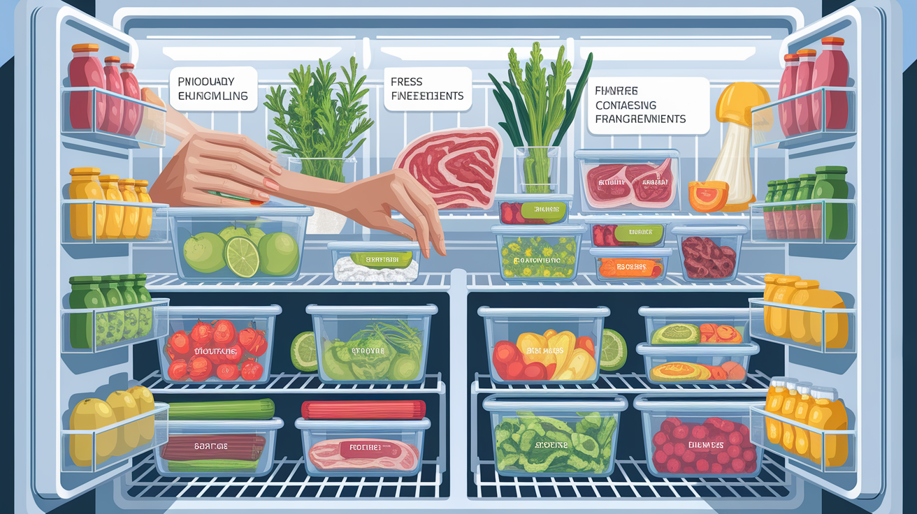 A conceptual illustration representing Best Practices for Effective Freezing. Visualize the main ideas: . Creative but clear representation of the concept. Style: photorealistic. high quality, detailed, professional, clean composition, good lighting, sharp focus, well-composed. high quality, professional, detailed, well-composed