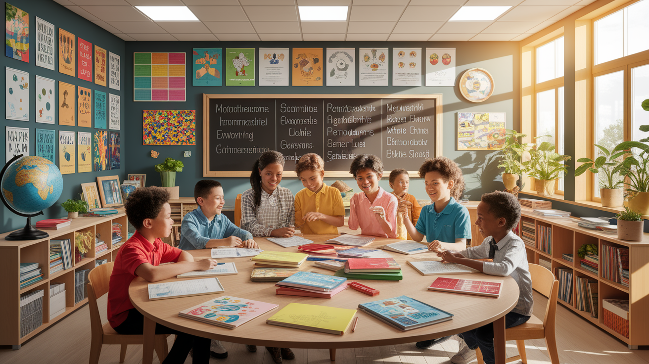 A realistic scene or environment setting for Crafting a Translanguaging-Friendly Environment. Include  in a natural, contextual setting. Show real-world application or usage. Style: photorealistic. high quality, detailed, professional, clean composition, good lighting, sharp focus, well-composed. high quality, professional, detailed, well-composed