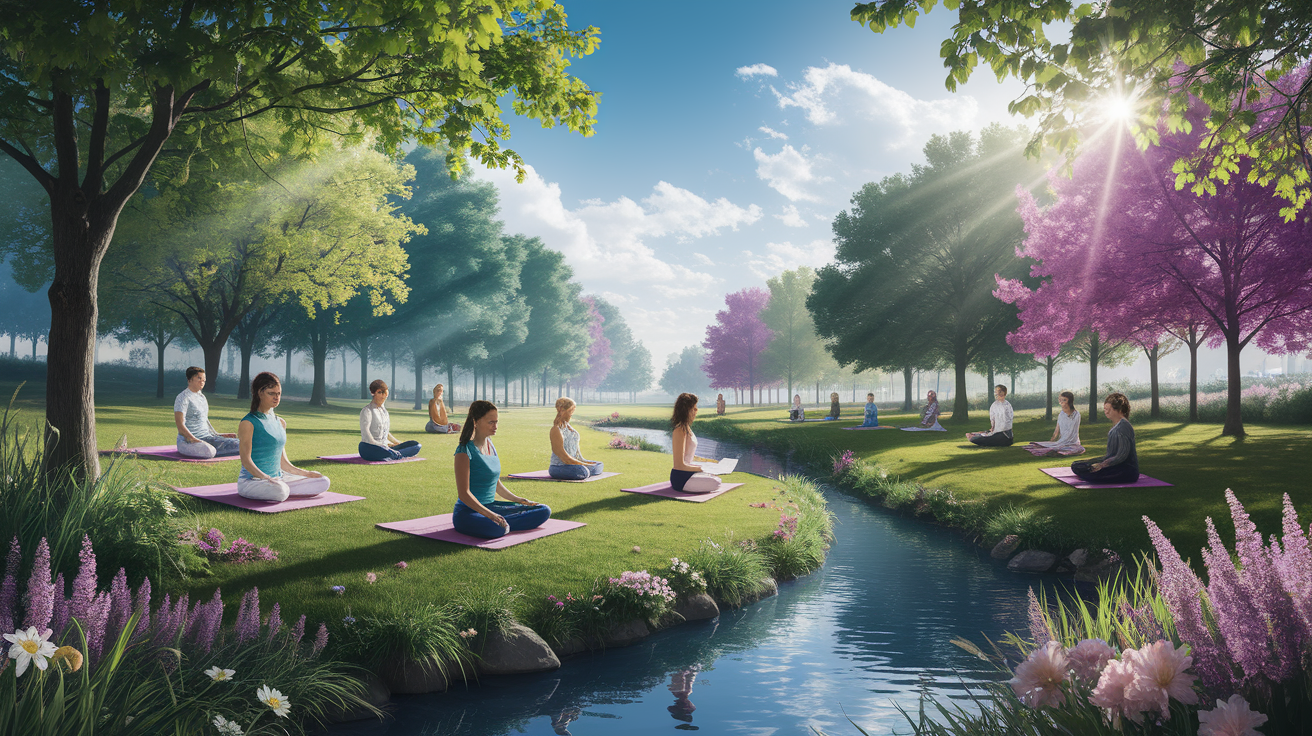 A realistic scene or environment setting for External Stress: Why Your Habits and Environment Matter. Include  in a natural, contextual setting. Show real-world application or usage. Style: photorealistic. high quality, detailed, professional, clean composition, good lighting, sharp focus, well-composed. high quality, professional, detailed, well-composed