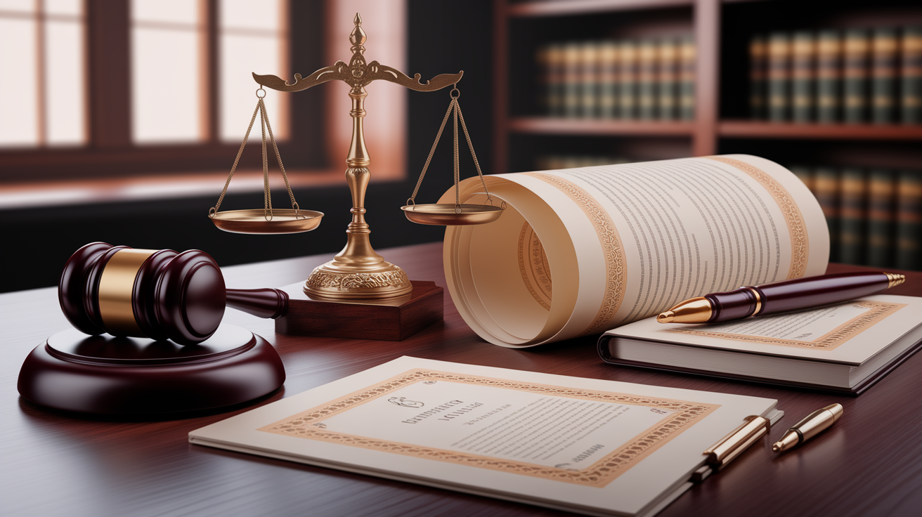 A conceptual illustration representing Key Legal Elements to Include. Visualize the main ideas: . Creative but clear representation of the concept. Style: photorealistic. high quality, detailed, professional, clean composition, good lighting, sharp focus, well-composed. high quality, professional, detailed, well-composed